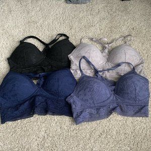 4 VS Lace Bralettes WIRE FREE & PADDED